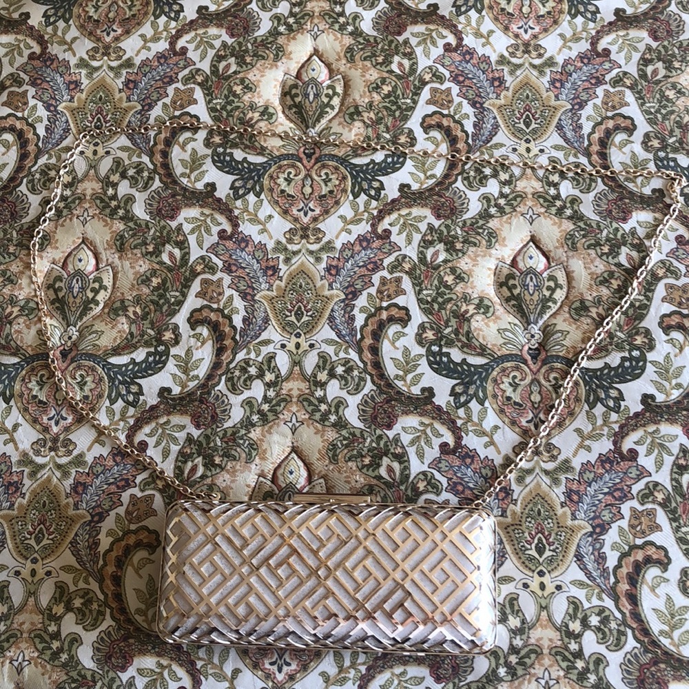 Golden cross body bag